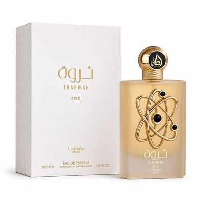 Tharwah Gold by Lattafa Pride – Unisex Eau De Parfum 100ml