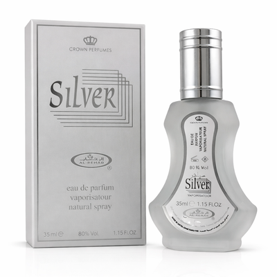 Silver Eau de Parfum by Al-Rehab – 35 ml (Unisex)