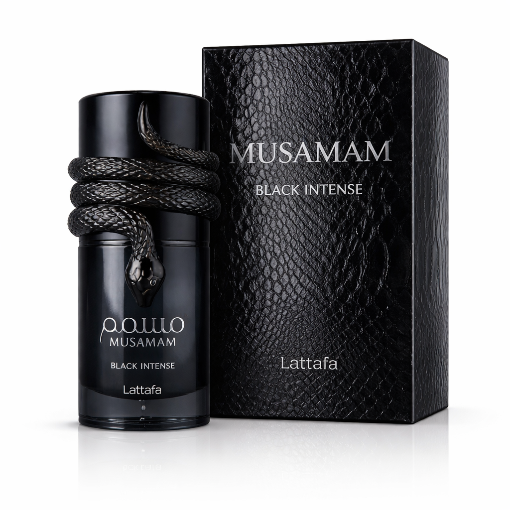 Musamam Black Intense Eau de Parfum by Lattafa – Unisex 100ml – DESERT ...
